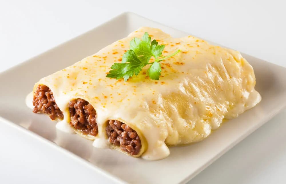 Canelones de Verdura con Carne