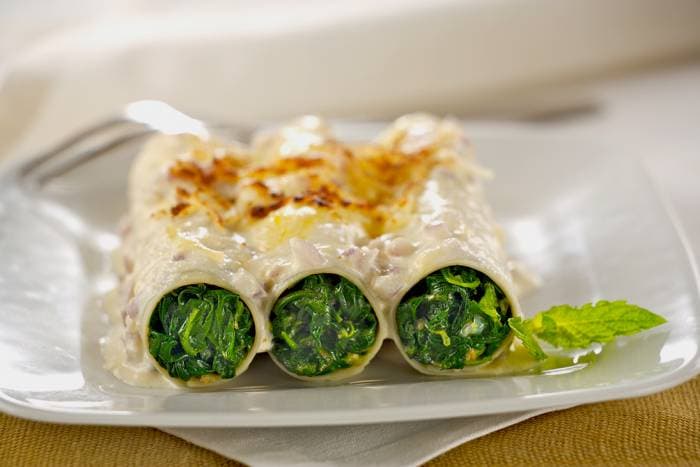 Canelones de Verdura