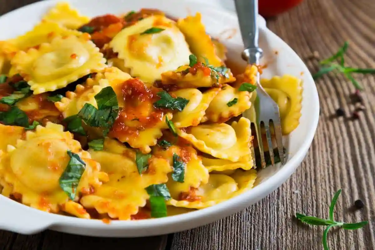 Ravioles de Batata y Queso Azul