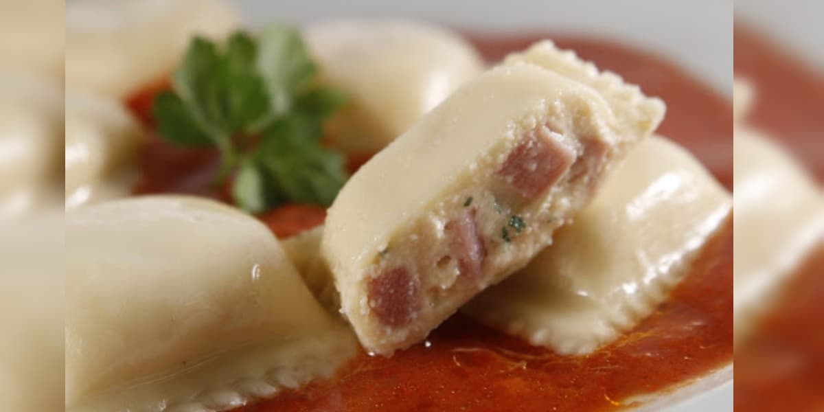 Ravioles de Ricota y Jamón