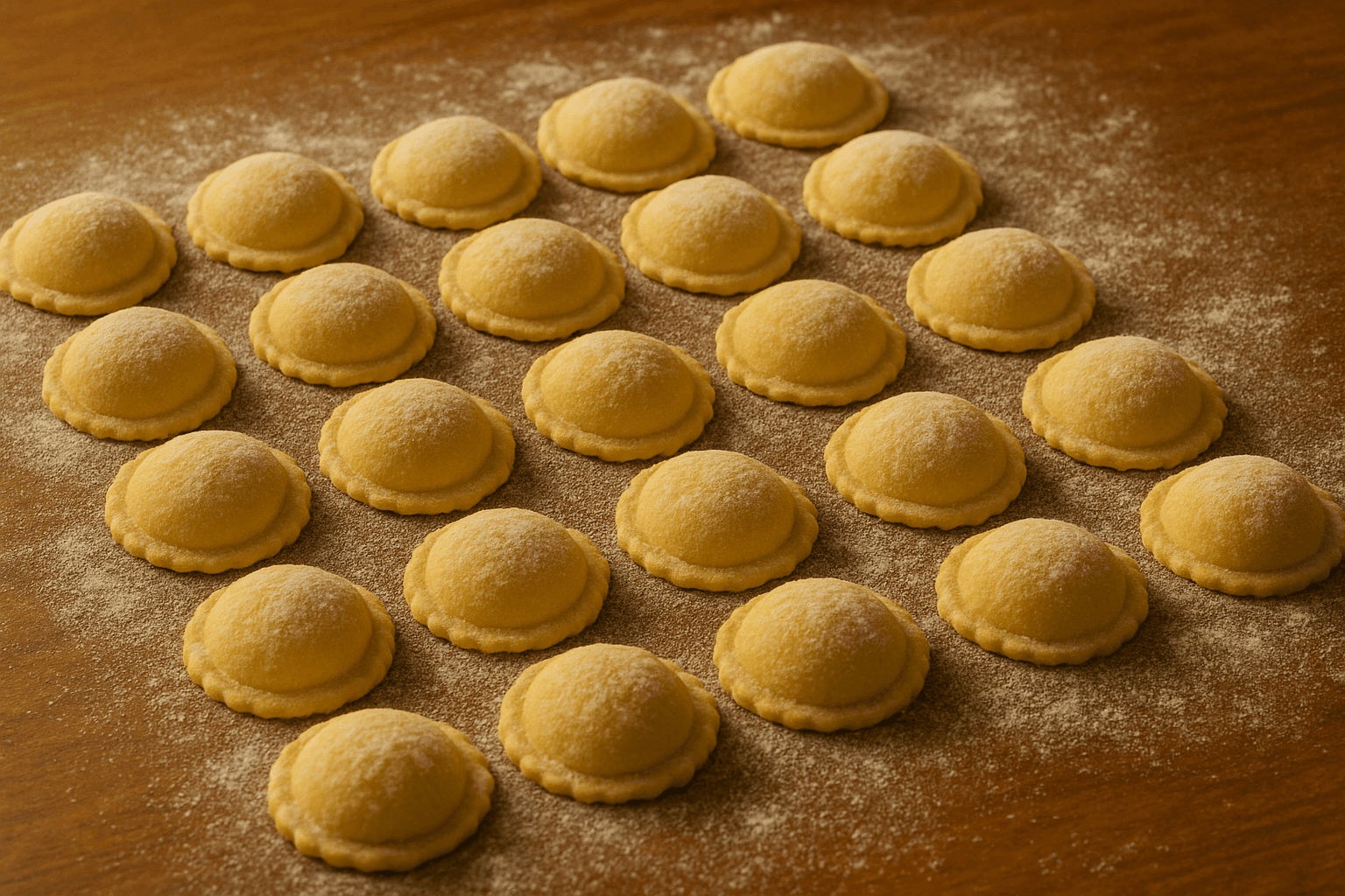 Sorrentinos de Ricota, Pollo y Almendras Tostadas