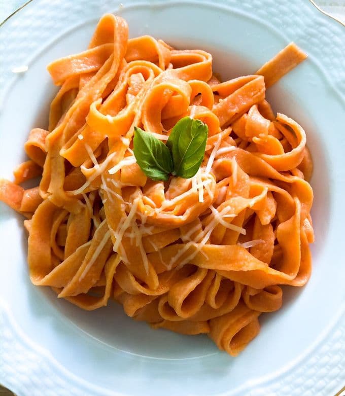 Tallarines de Morron Ahumado