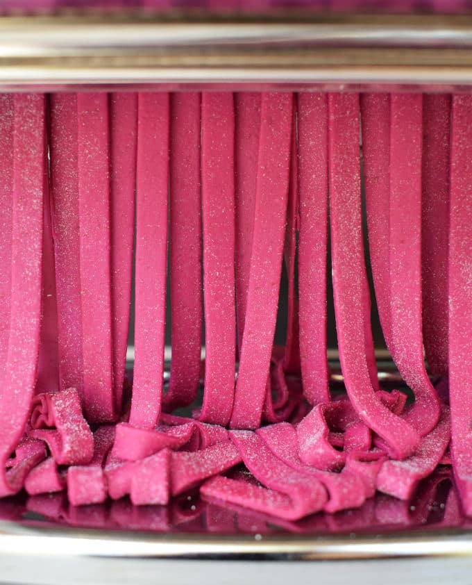 Tallarines de Remolacha